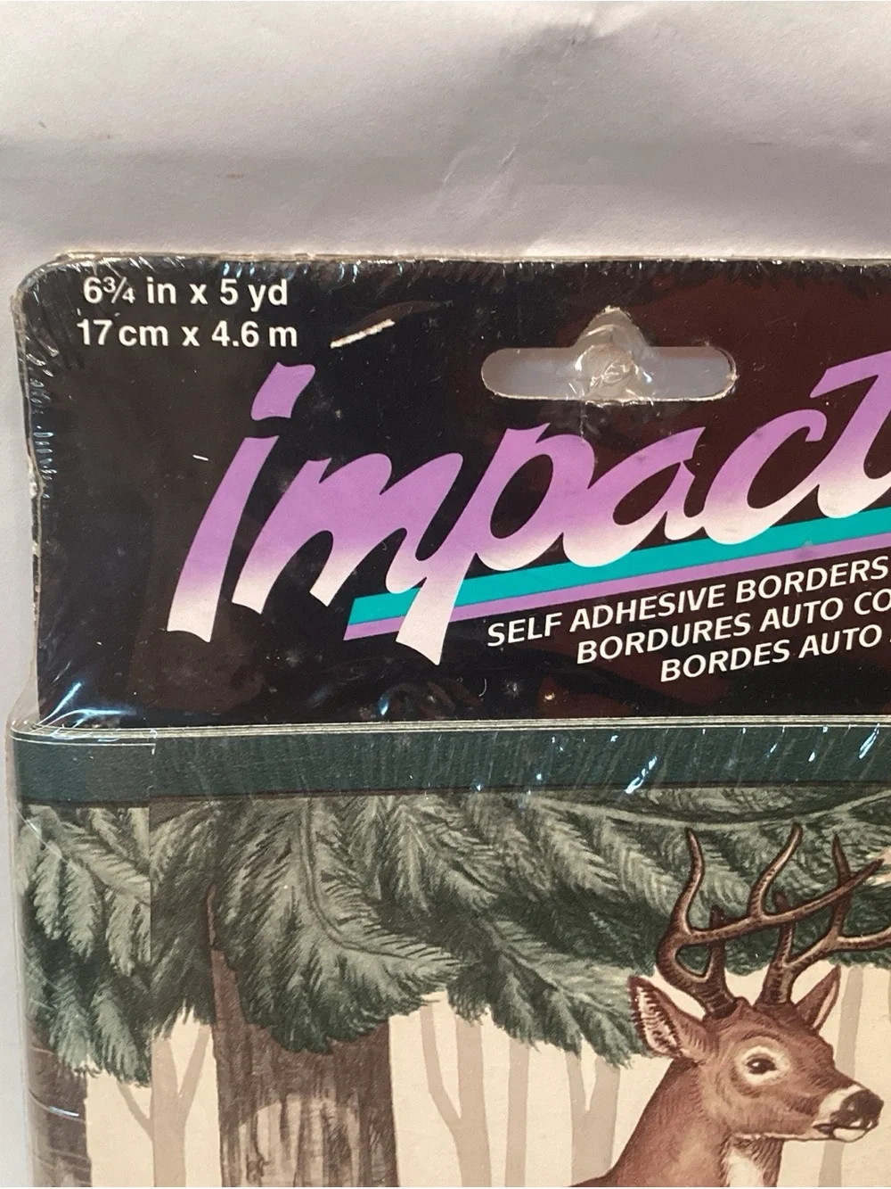 Impact Deer Self Adhesive Border Hunting White Tail Forest Buck Doe Fawn 15 Yard